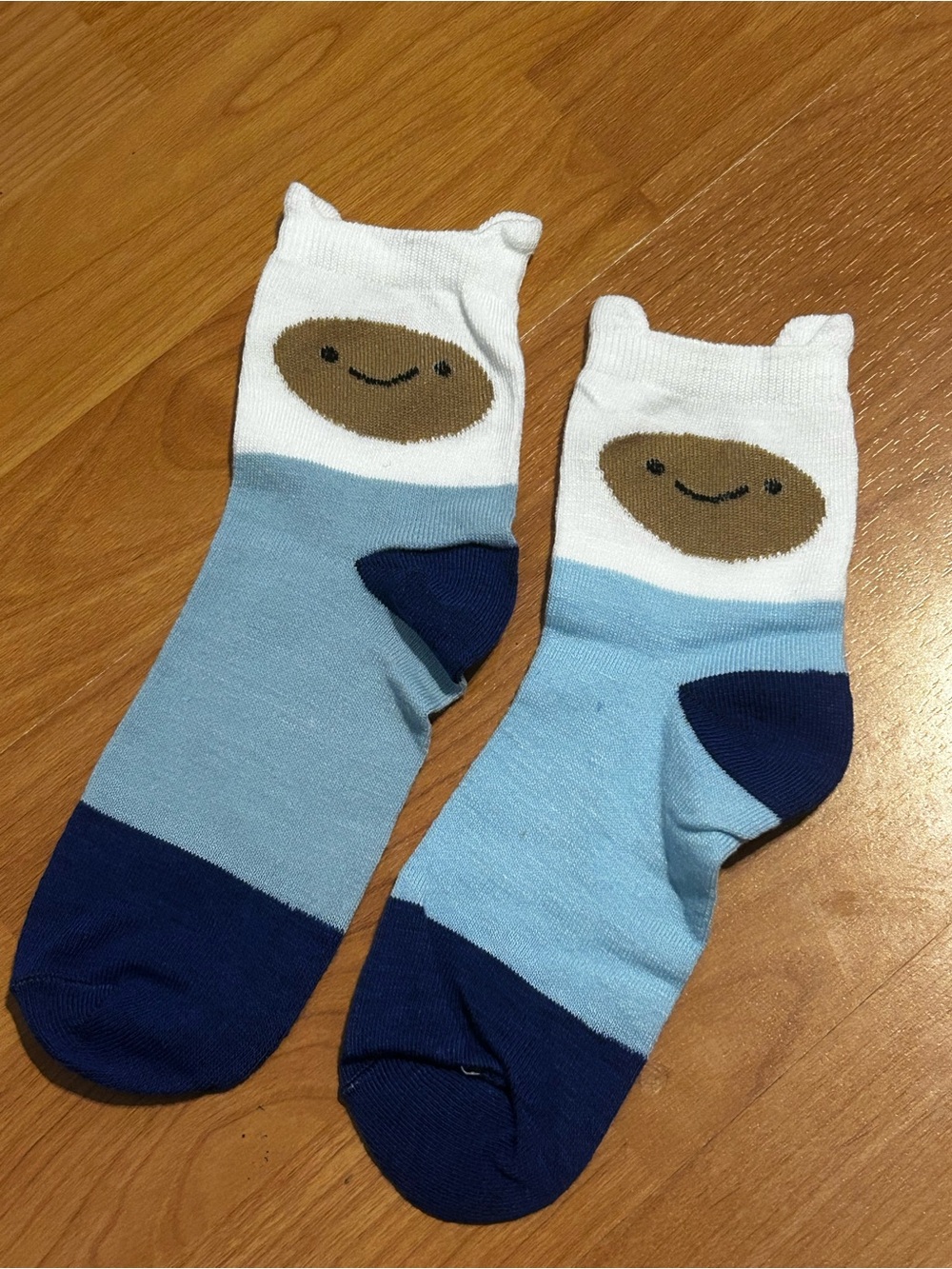 Playful Adventure Time Finn the Human Socks